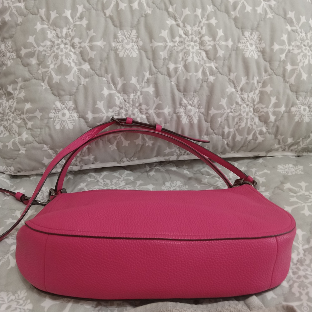 Coach Pink Leather Shoulder Bag - Picture 6 of 8